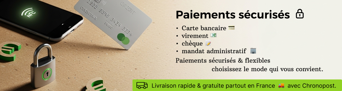 Paiements sécurisés et flexibles.